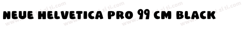 Neue Helvetica Pro 99 Cm Black字体转换